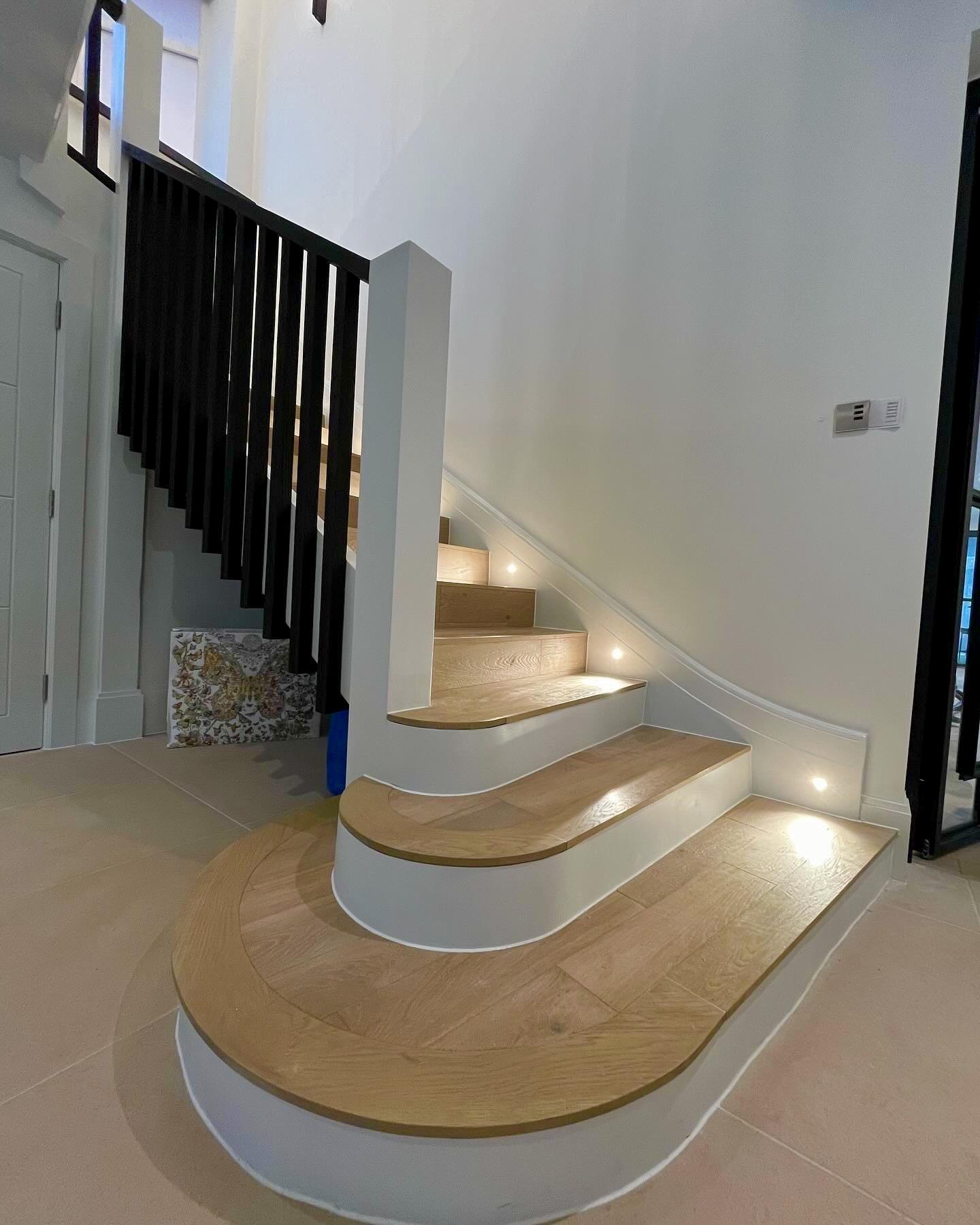 Luxury curved staircase, Essex